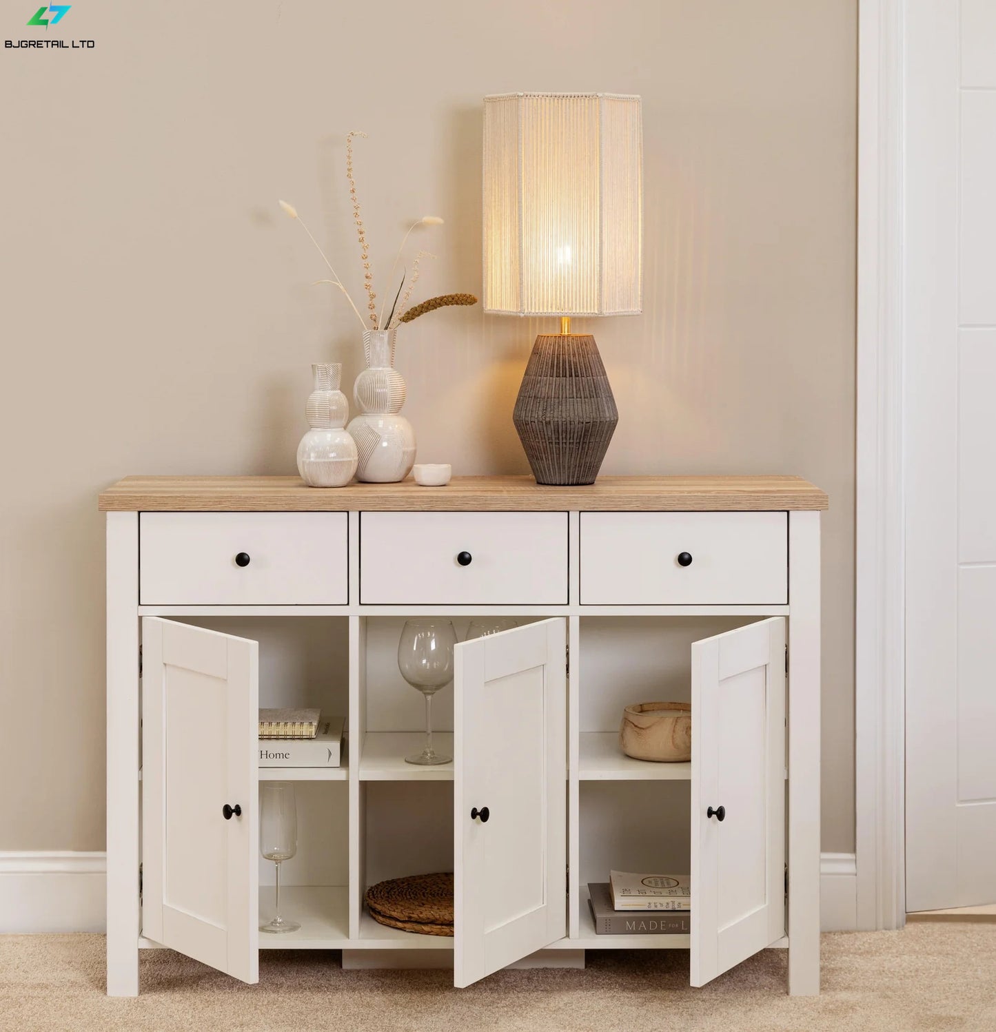 Bandon three-door sideboard