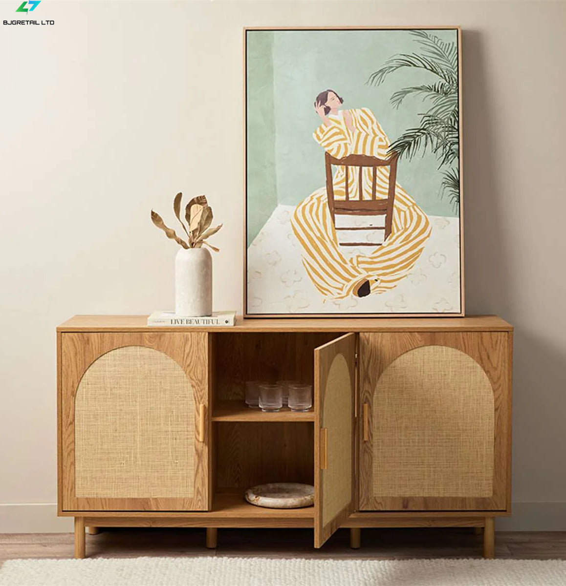 Lingo three-door dining cabinet