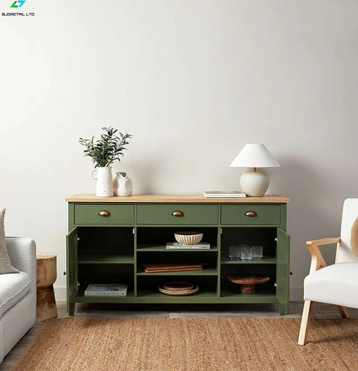 Sada Sideboard - Olive Green